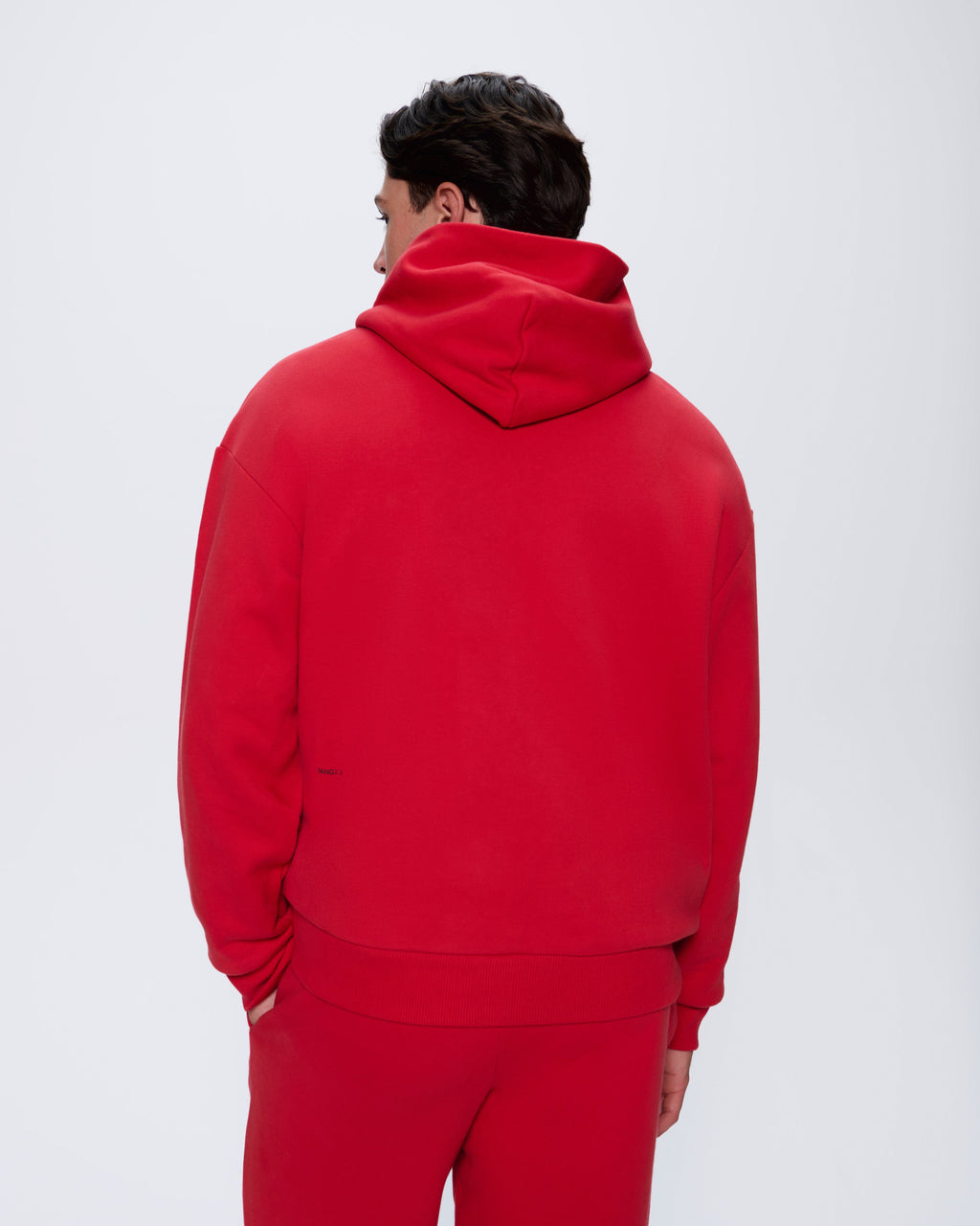Mens 365 Heavyweight Hoodie—Goji Red