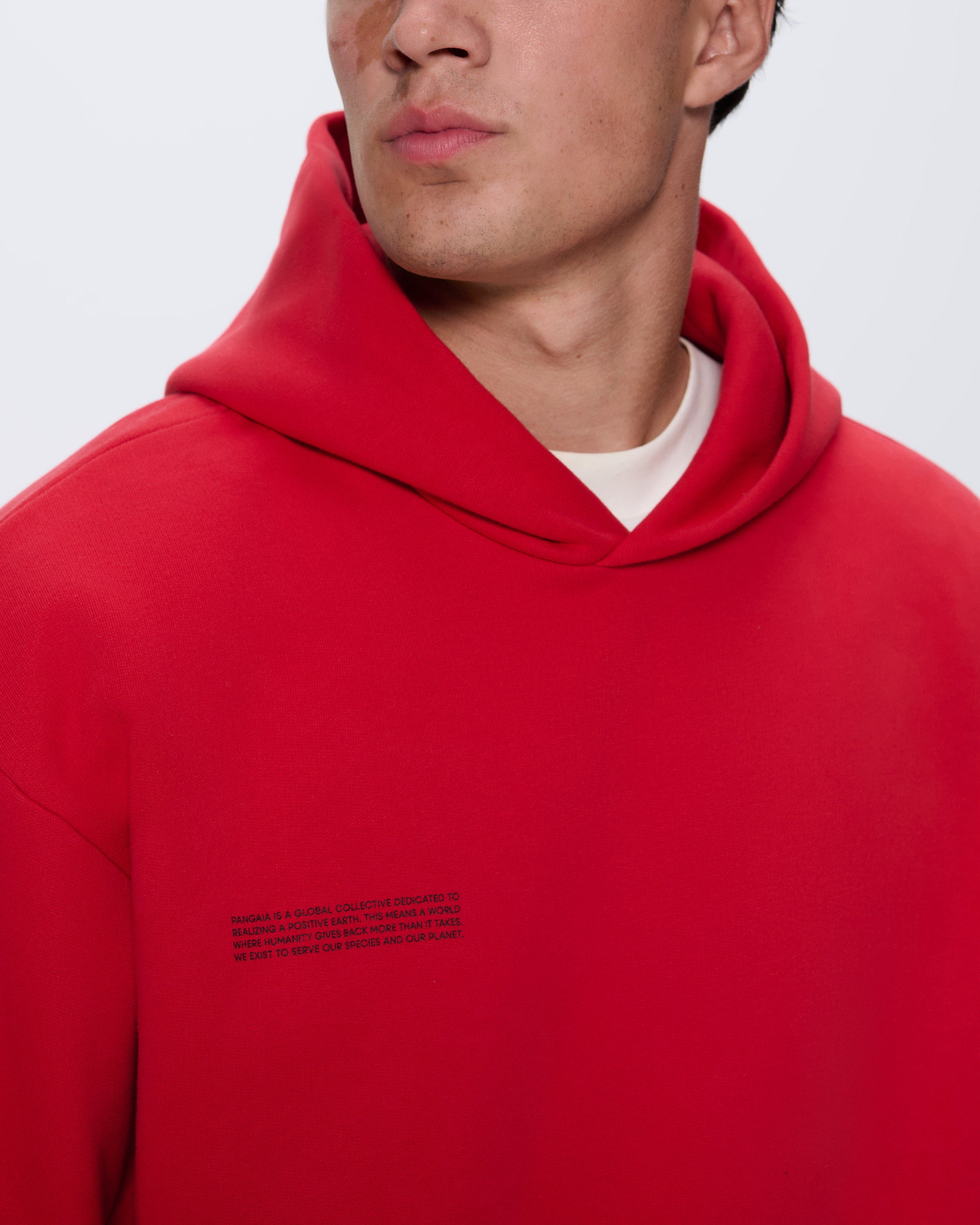 Mens 365 Heavyweight Hoodie—Goji Red