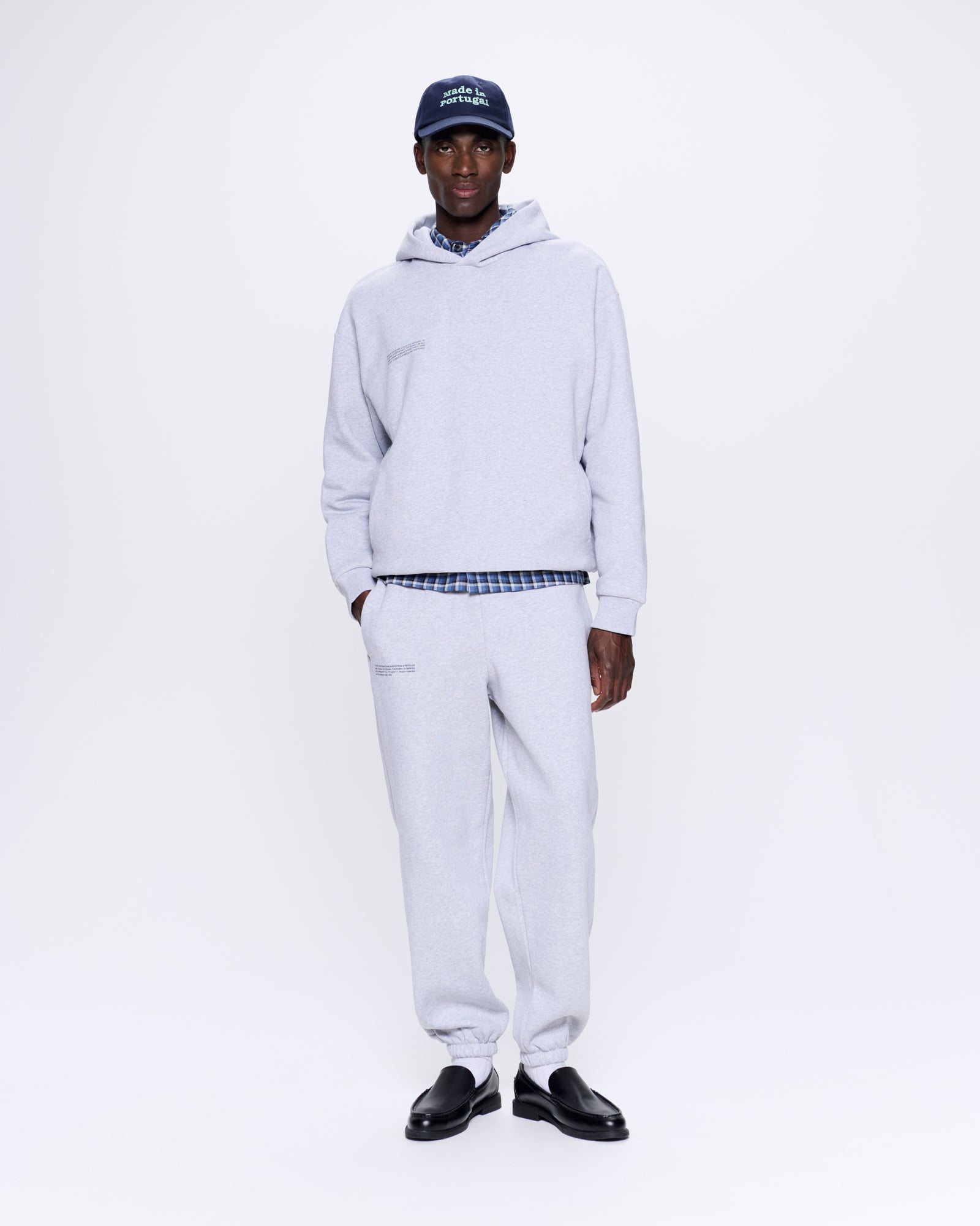 Mens 365 Heavyweight Hoodie—grey marl