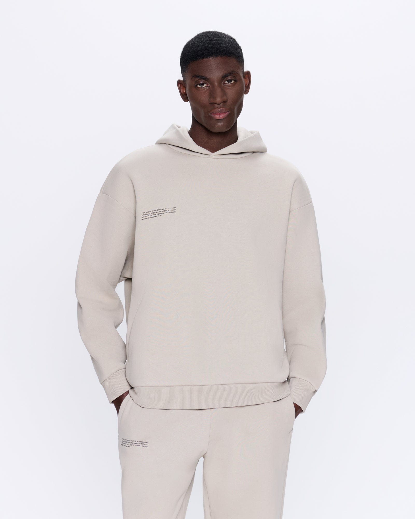 Mens 365 Heavyweight Hoodie—stone