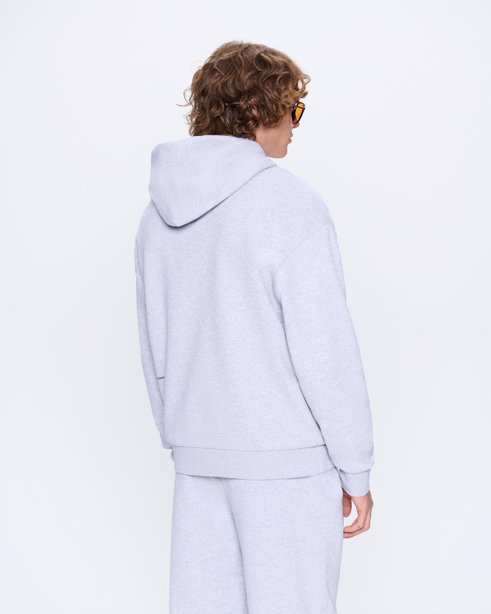 Mens 365 Midweight Hoodie—grey marl