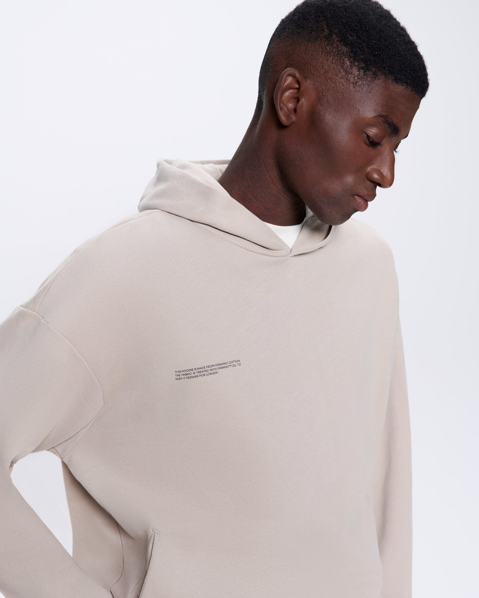 Mens 365 Midweight Hoodie—stone