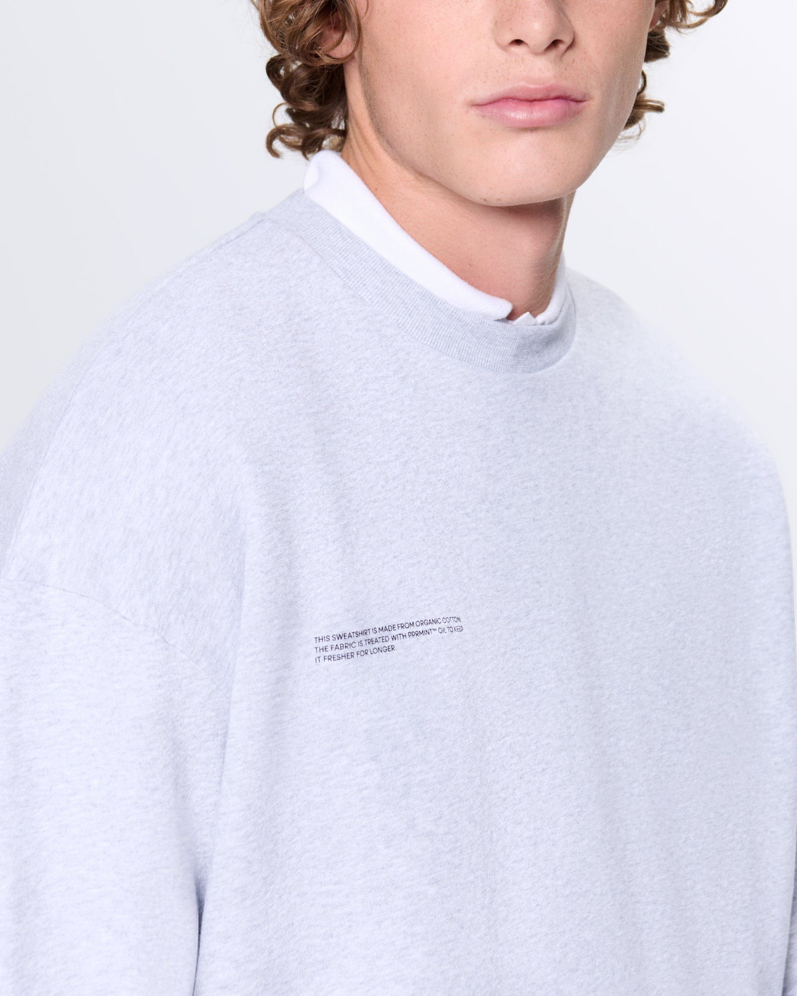 Mens 365 Midweight Sweatshirt—grey marl