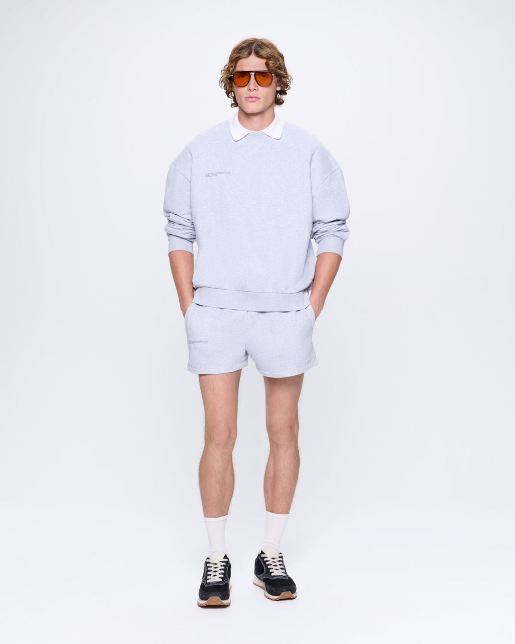 Mens 365 Midweight Sweatshirt—grey marl