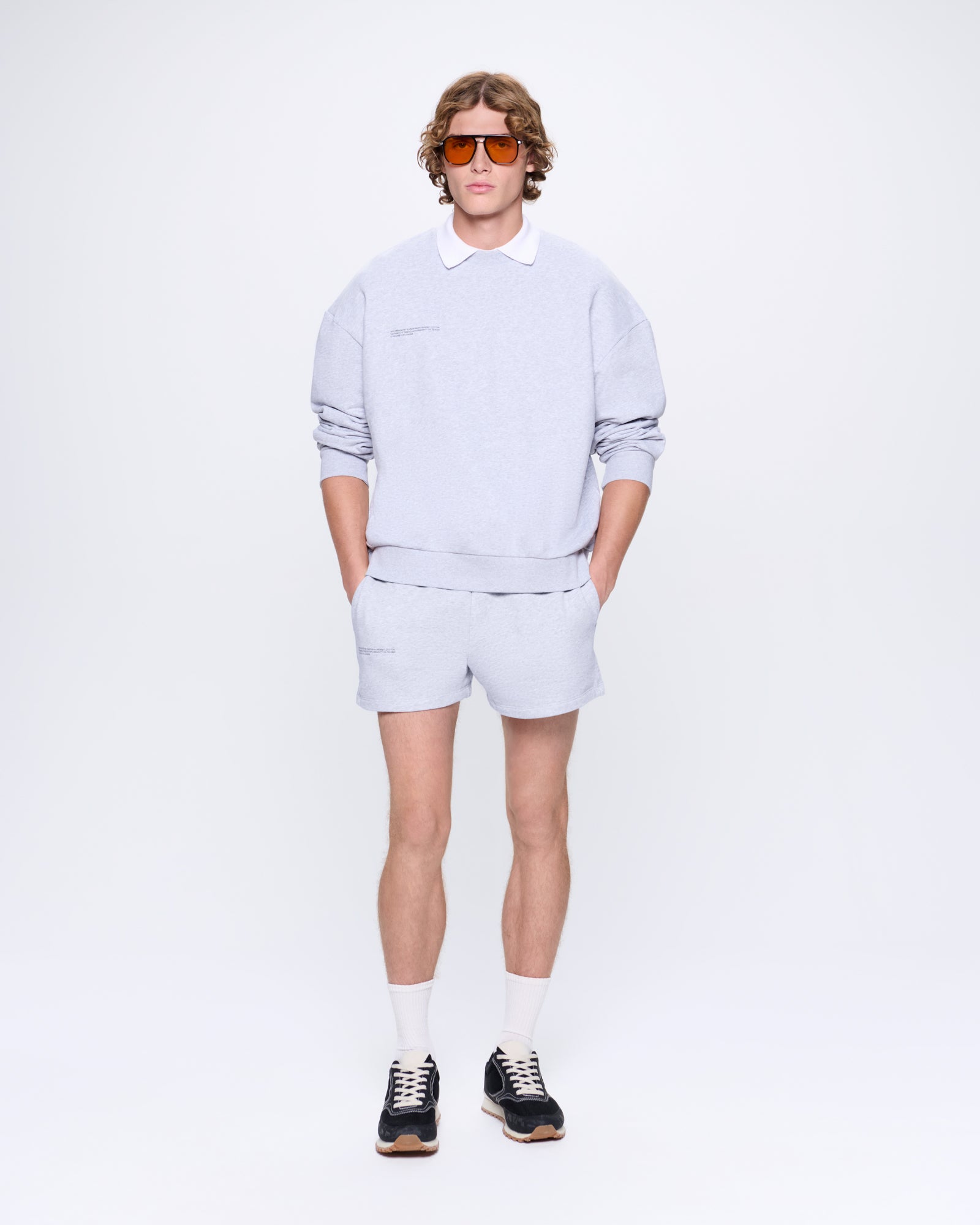 Mens 365 Midweight Sweatshirt—grey marl