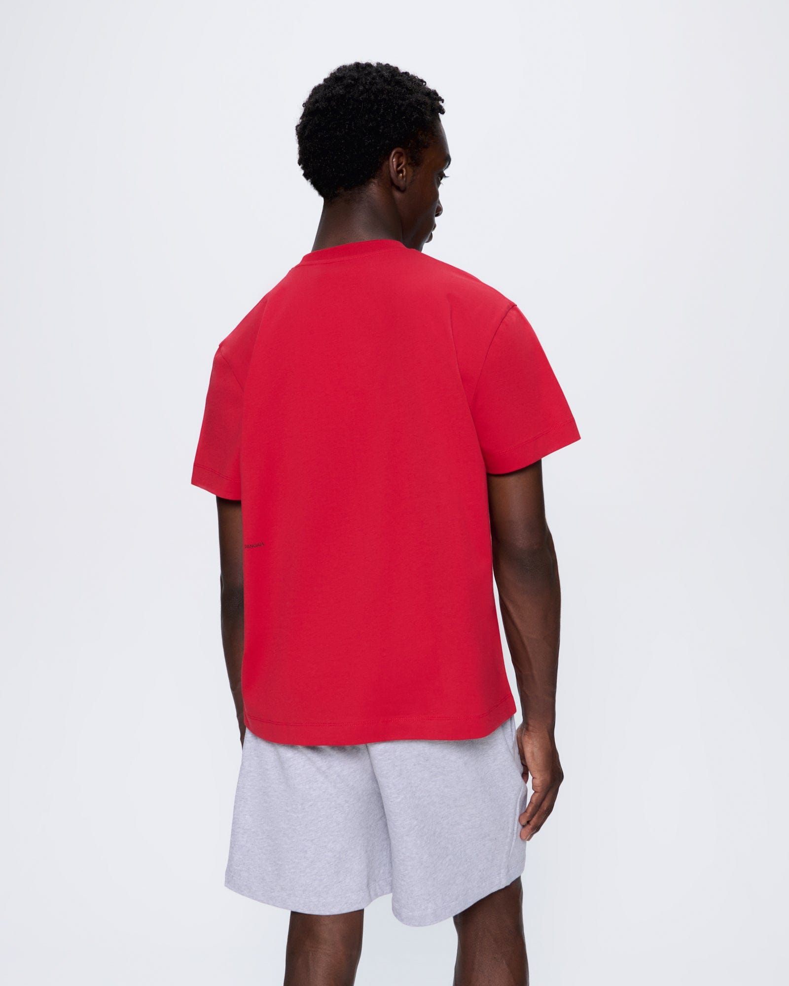 Mens 365 Midweight T-shirt—Goji red