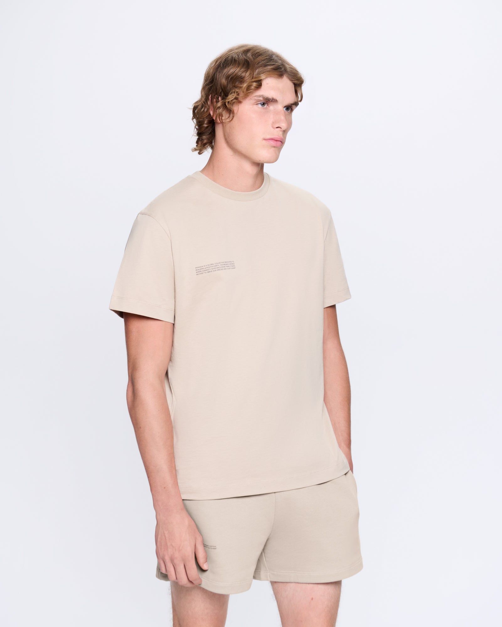 Mens 365 Midweight T-shirt—Stone