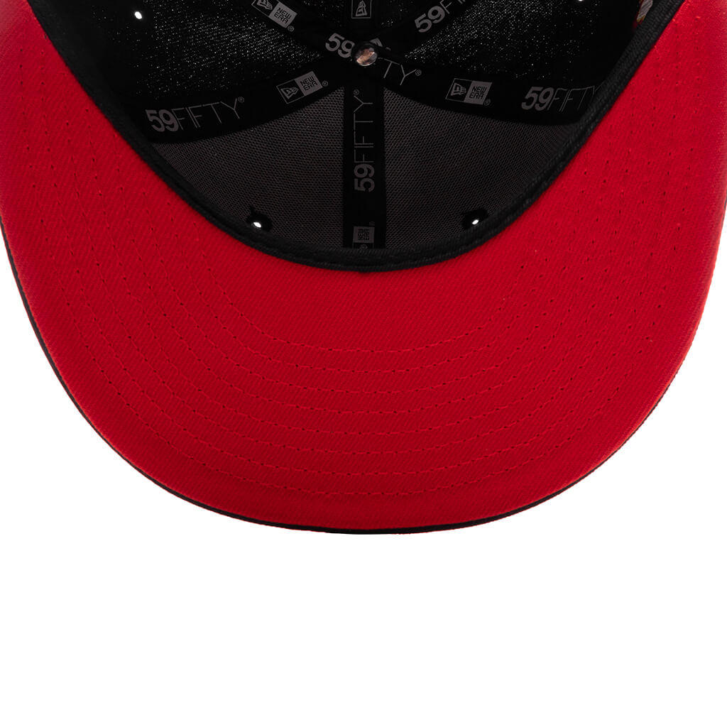 FEATURE x New Era 59FIFTY Fitted LA Dodgers Cooperstown - Black/Red
