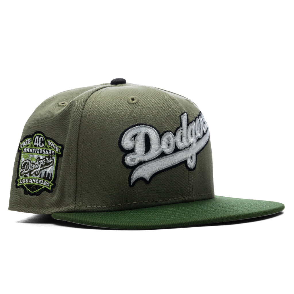 FEATURE x New Era 59FIFTY Fitted LA Dodgers Cooperstown - Green Bark/Rifle Green/Grey
