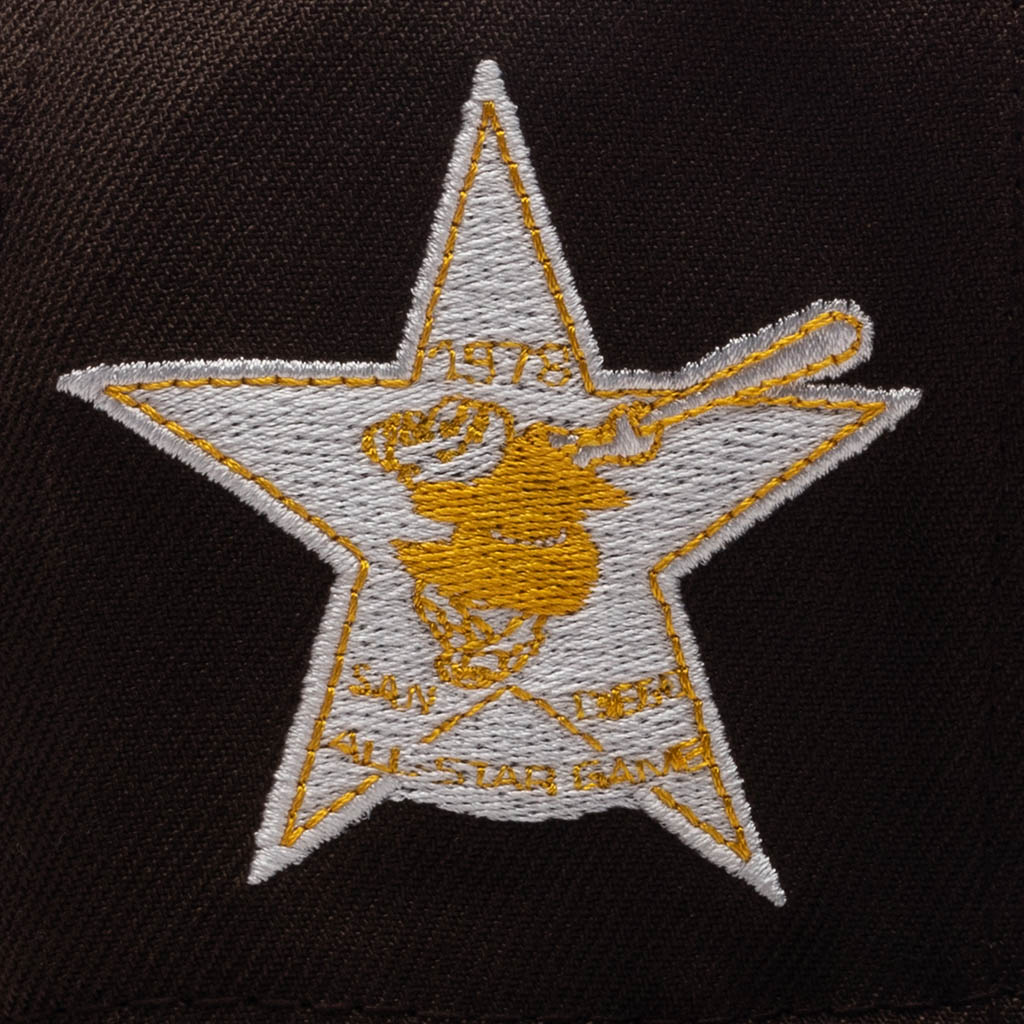 FEATURE x New Era 59FIFTY Fitted SD Padres Cooperstown - Walnut/Black/Cotton Pink