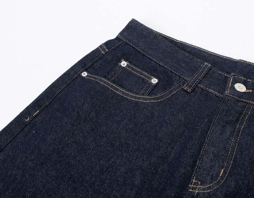 RUIENRS x Magmans 2025 Vintage Washed Dark Blue Baggy Wide Leg Jeans Unisex Loose Streetwear Denim Pants K7523