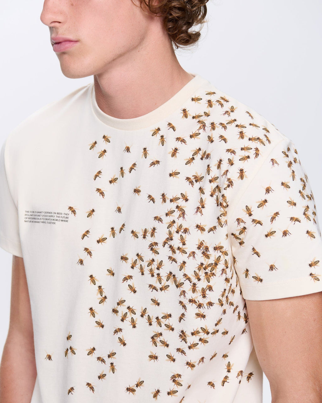 Mens Bee:wild Organic Cotton T-Shirt—Undyed