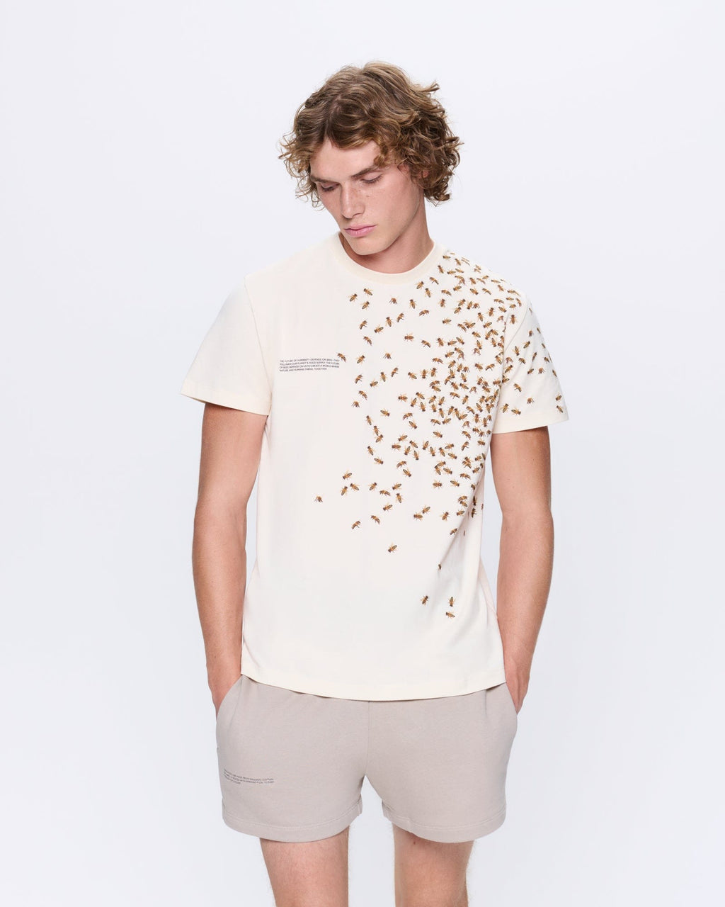 Mens Bee:wild Organic Cotton T-Shirt—Undyed