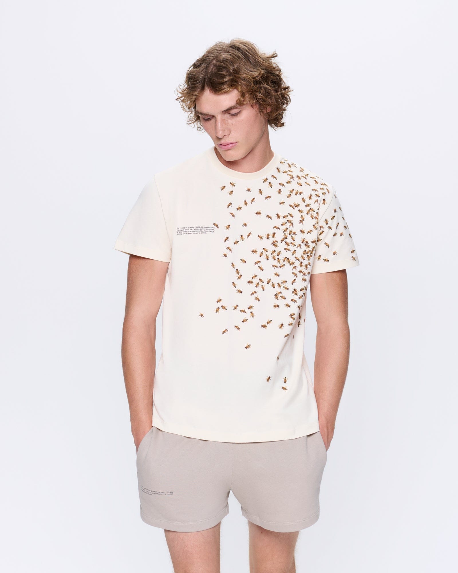 Mens Bee:wild Organic Cotton T-Shirt—Undyed