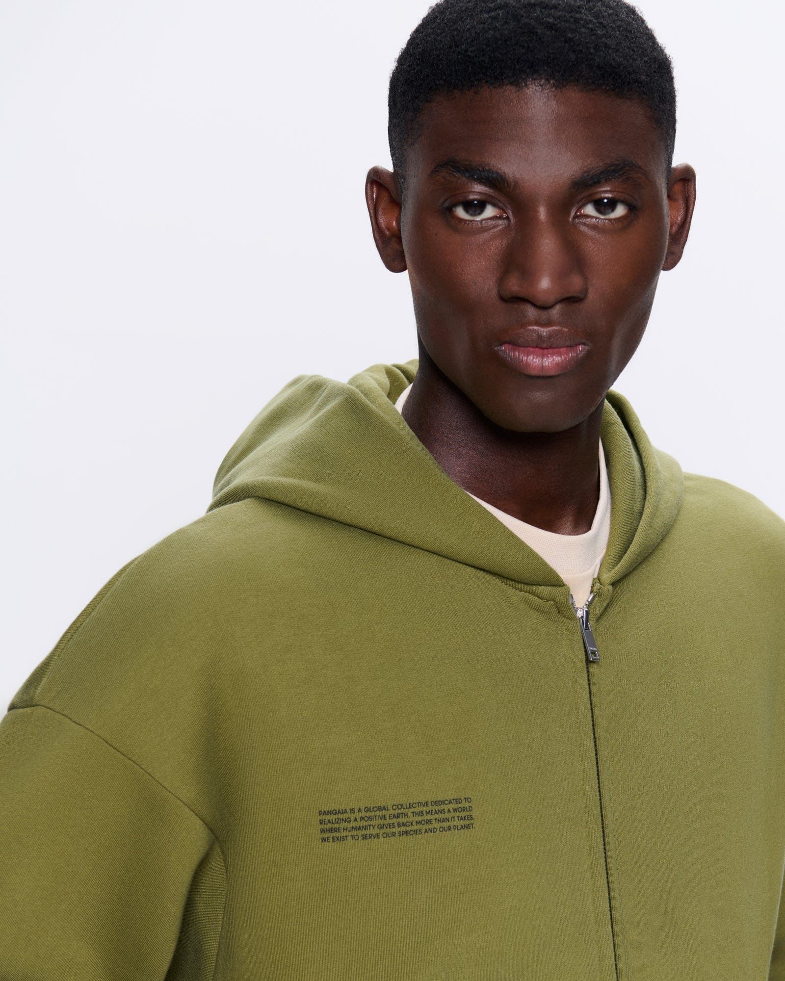 Mens DNA Zipped Hoodie—highland green