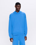 Mens DNA Knitted Hoodie—geyser blue