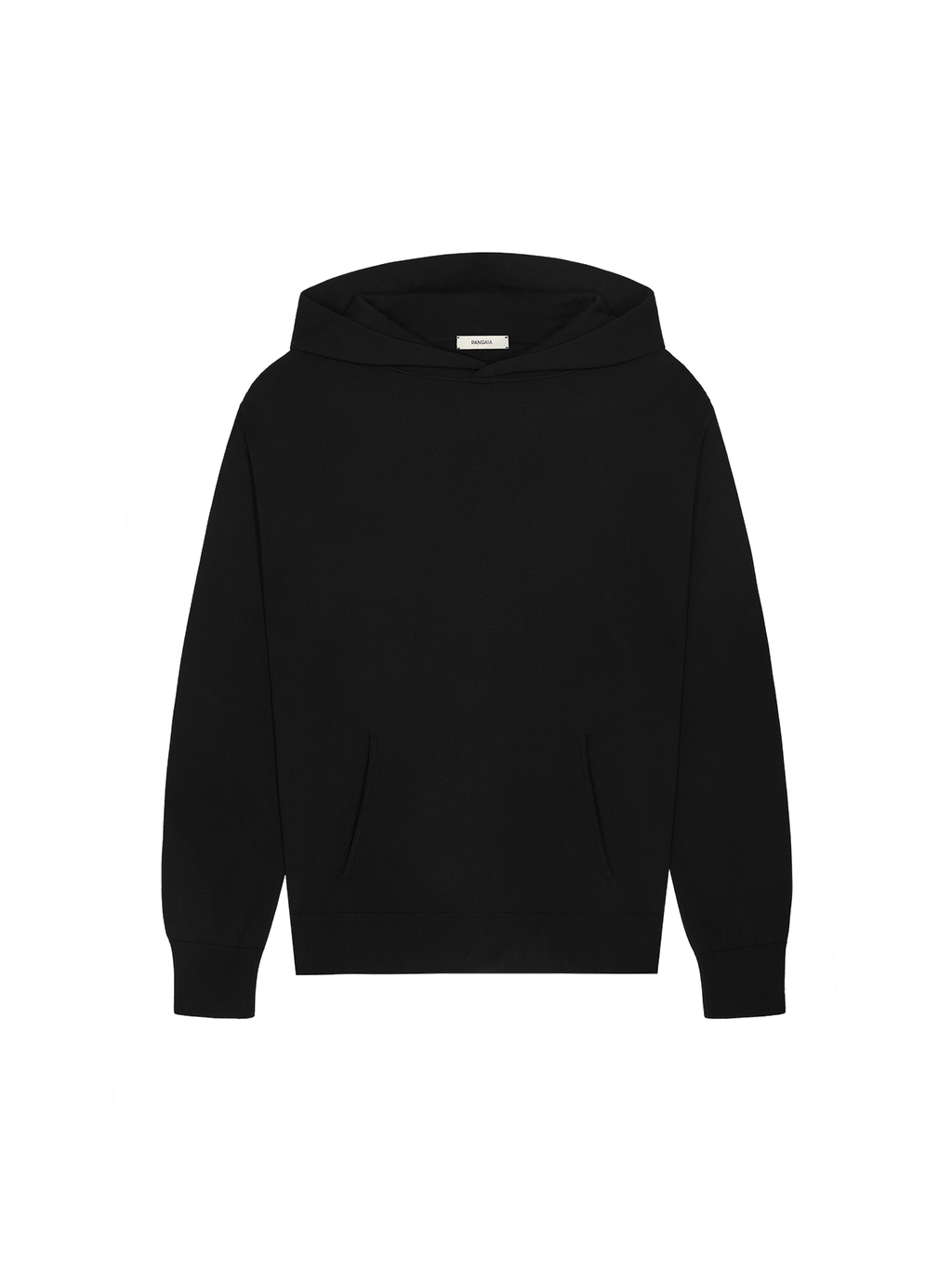 Mens DNA Knitted Hoodie—black