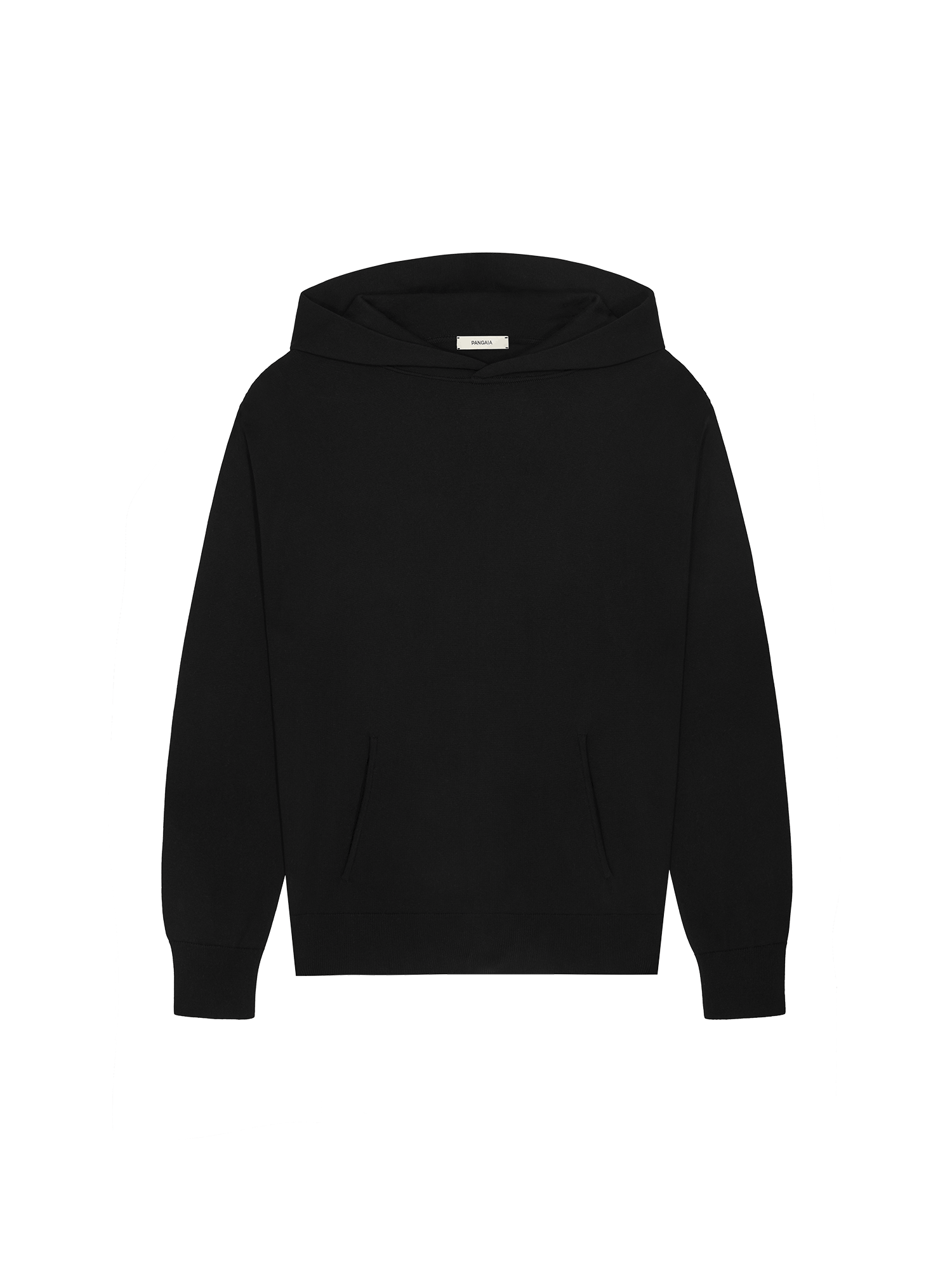 Mens DNA Knitted Hoodie—black
