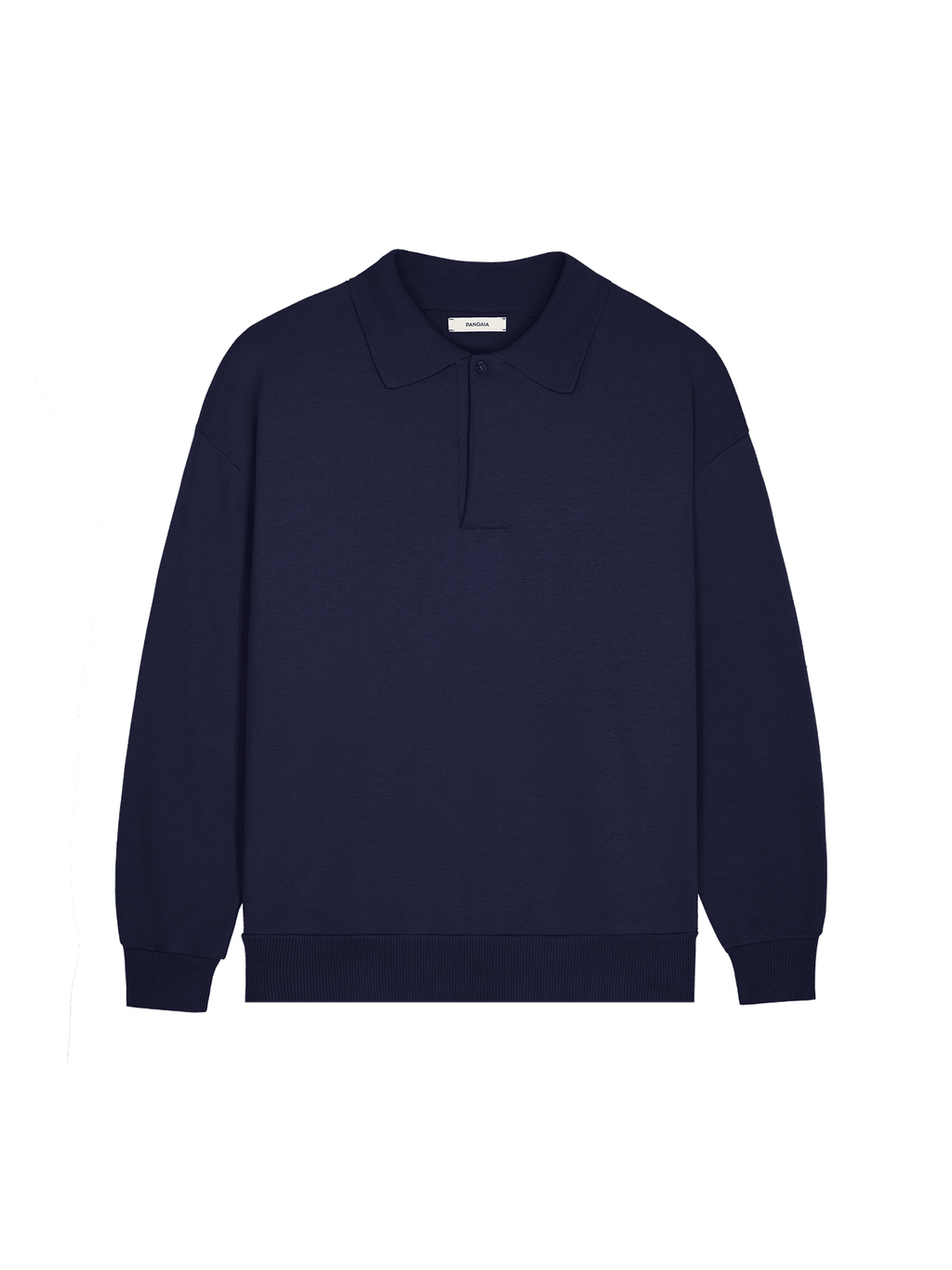 Mens DNA Heavyweight Polo Sweatshirt—navy