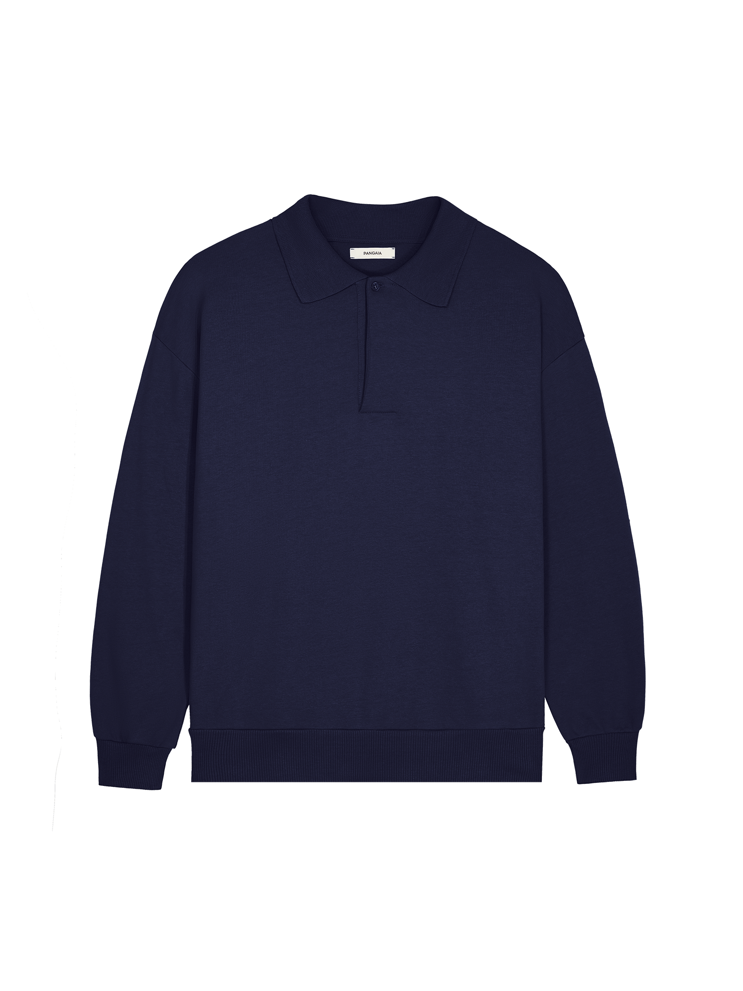 Mens DNA Heavyweight Polo Sweatshirt—navy