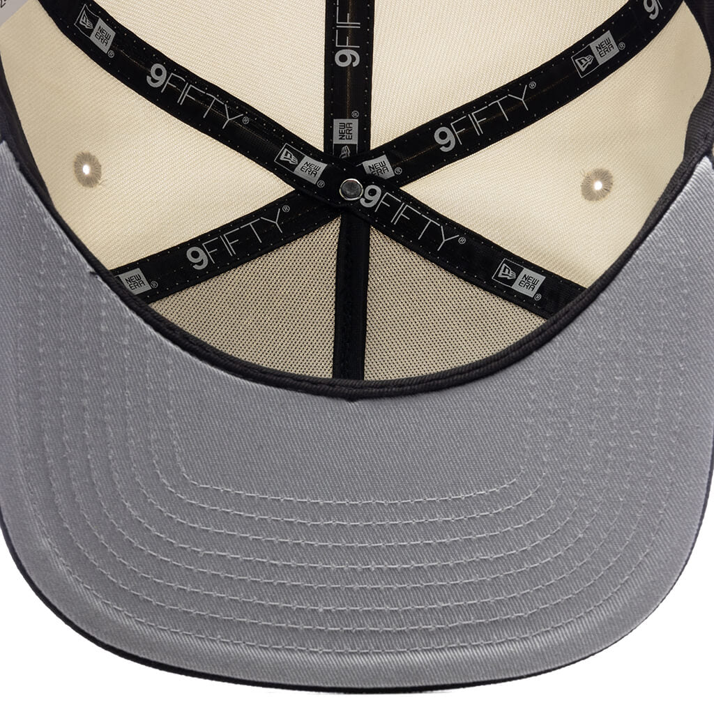 FEATURE x New Era 9Fifty A-Frame Old English F Snapback - Chrome/Black