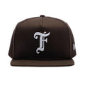 FEATURE x New Era 9Fifty A-Frame Old English F Snapback - Walnut