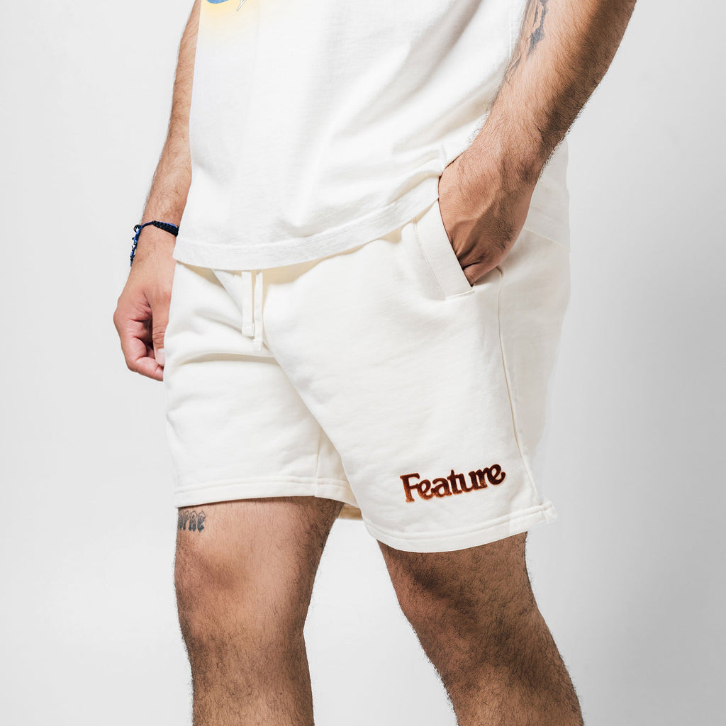Academy Short - Cannoli Cream/Gold Flame