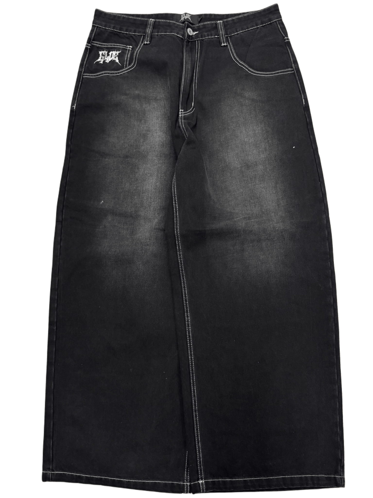 Black Wash Wide Leg GLOE Ghost Jeans