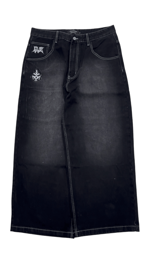 AC X GLOE BLACK WIDE LEG JEANS V3