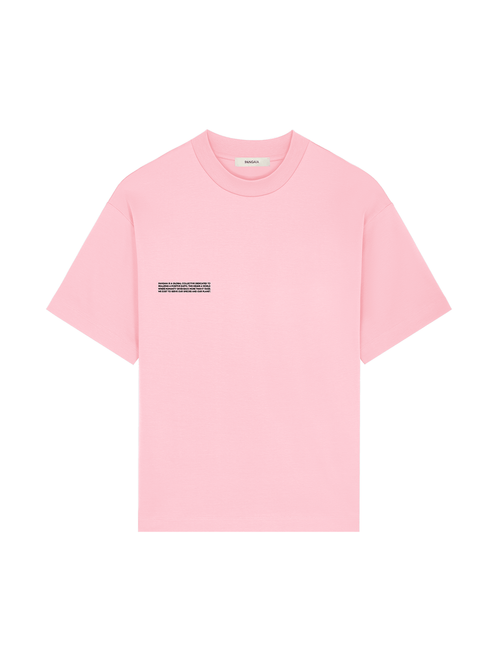 Mens Interlock Oversized Text Block T-Shirt—Sakura Pink