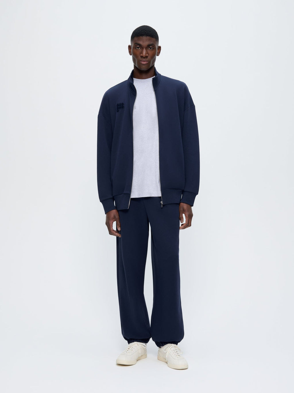 Mens Zip Up Sweatshirt—Midnight Navy
