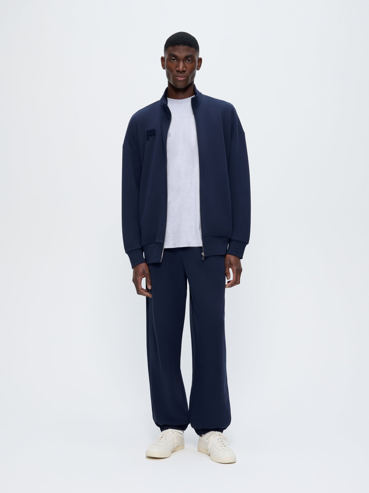 Mens Zip Up Sweatshirt—Midnight Navy