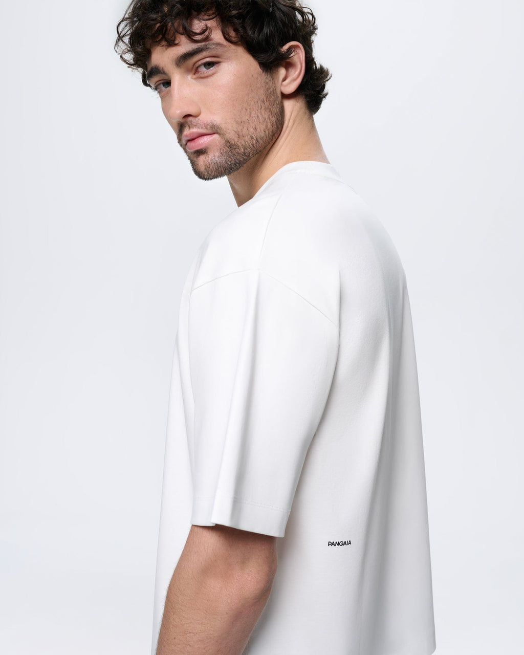 Mens Interlock Oversized T-Shirt—Off-White