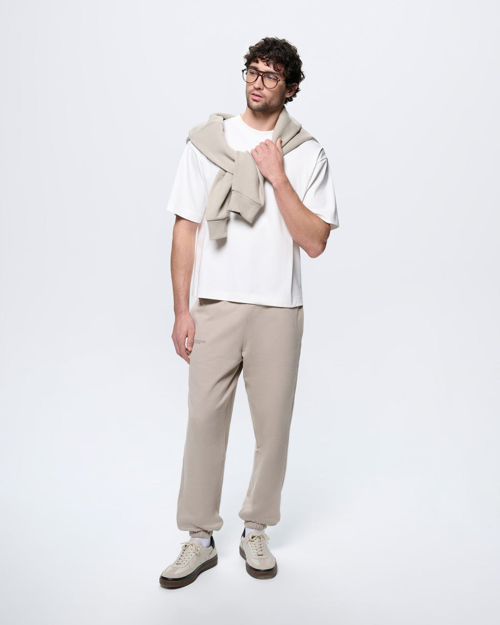 Mens Interlock Oversized T-Shirt—Off-White