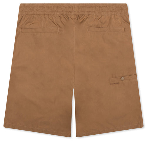 Andre Nylon Short - Tan