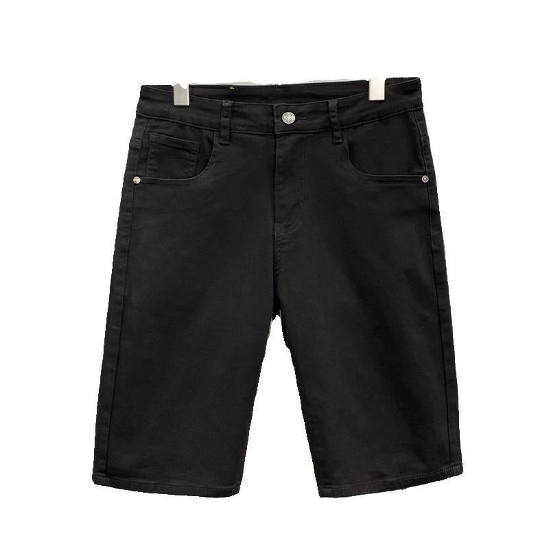 Berry Wide Denim Short - Jet Black
