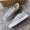 Tomlins Men's Calf Suede Low Top Sneakers - Shale Grey