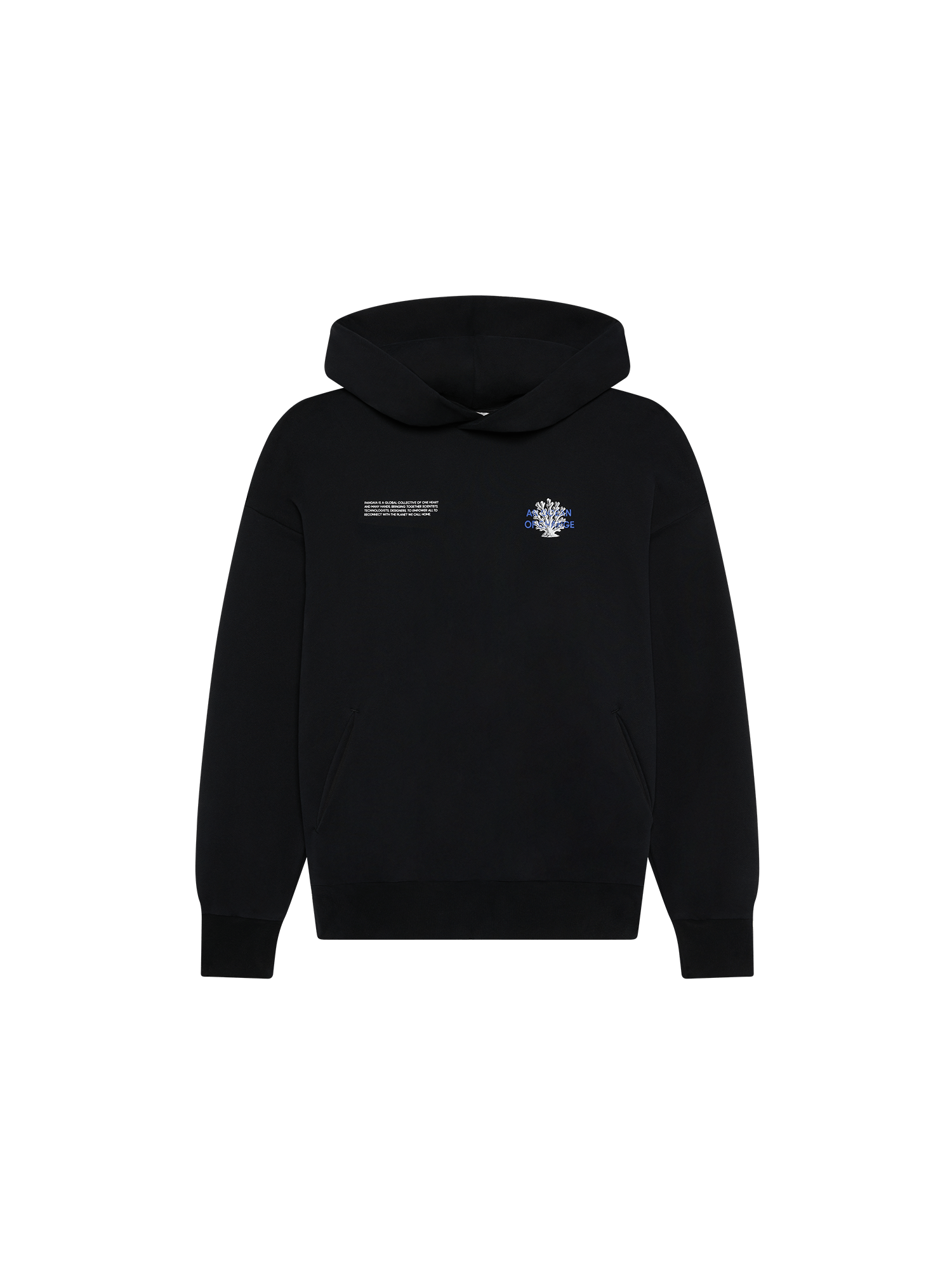 Mens Coral Gardeners Midweight Hoodie—Black