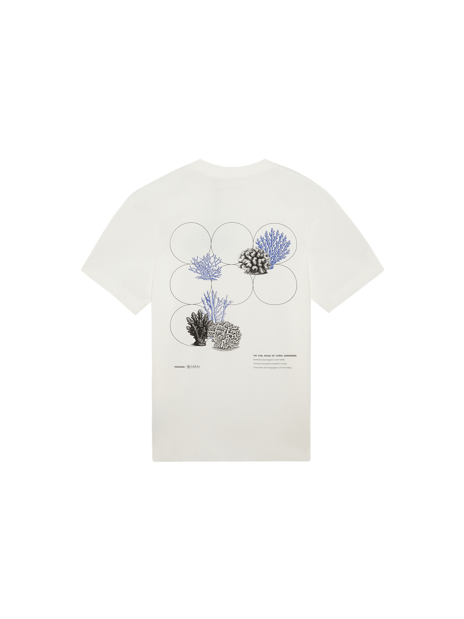 Mens Coral Gardeners Midweight T-Shirt—Off-White