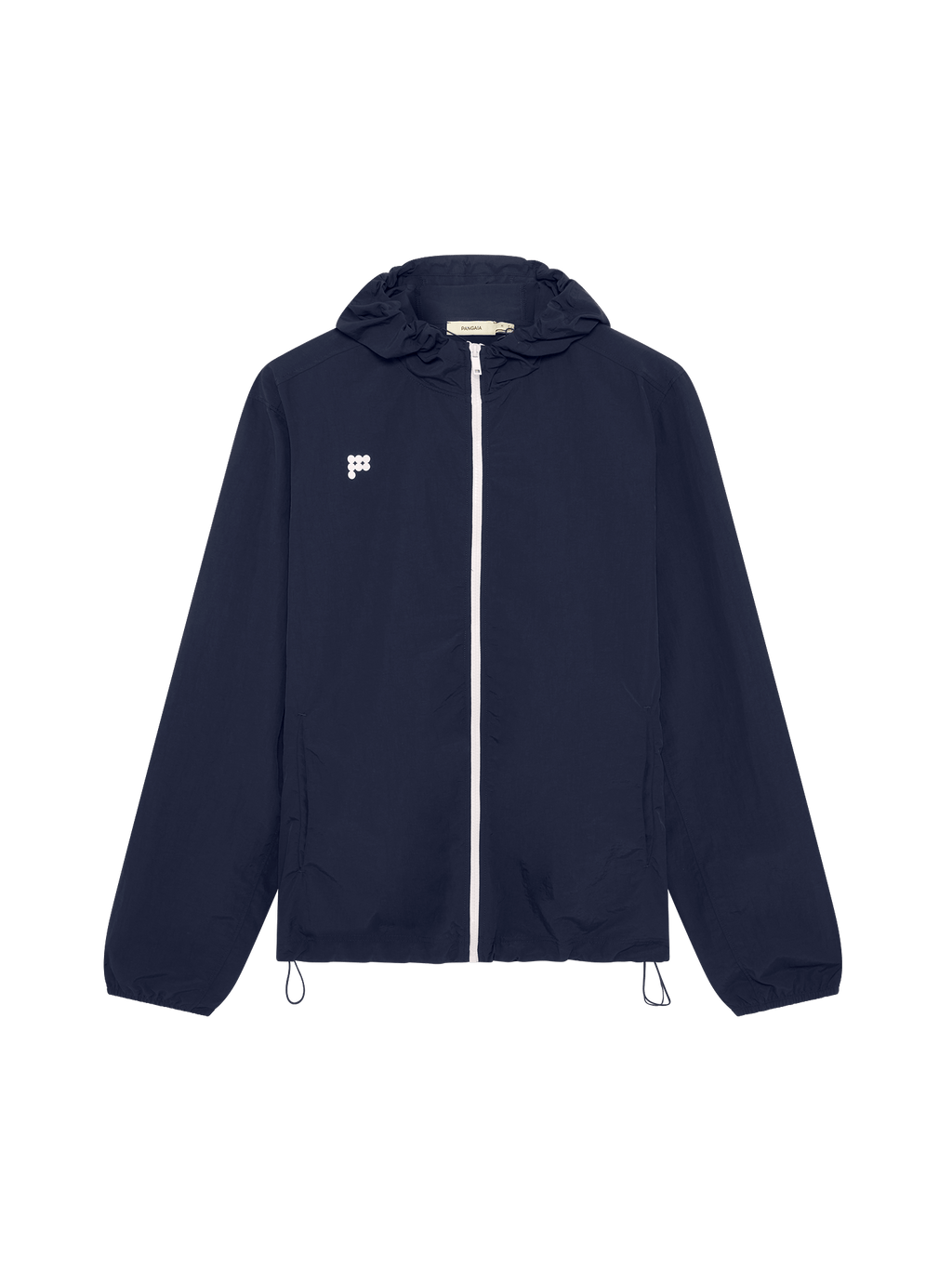 Mens Recycled Nylon Zip Up Jacket—Granite Navy