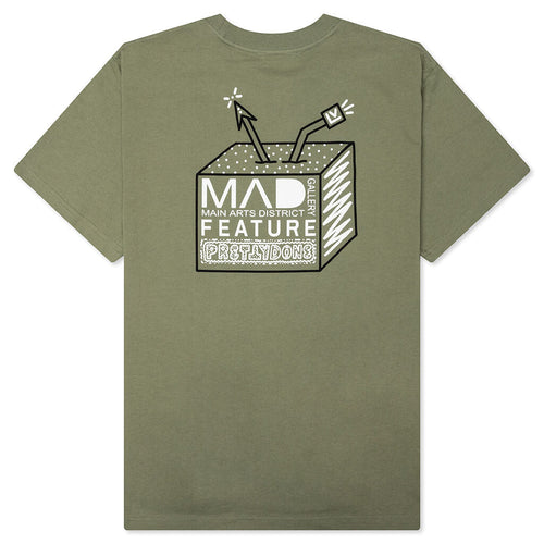 Feature x MAD Gallery x Pretty Done Direction Tee - Oil Green