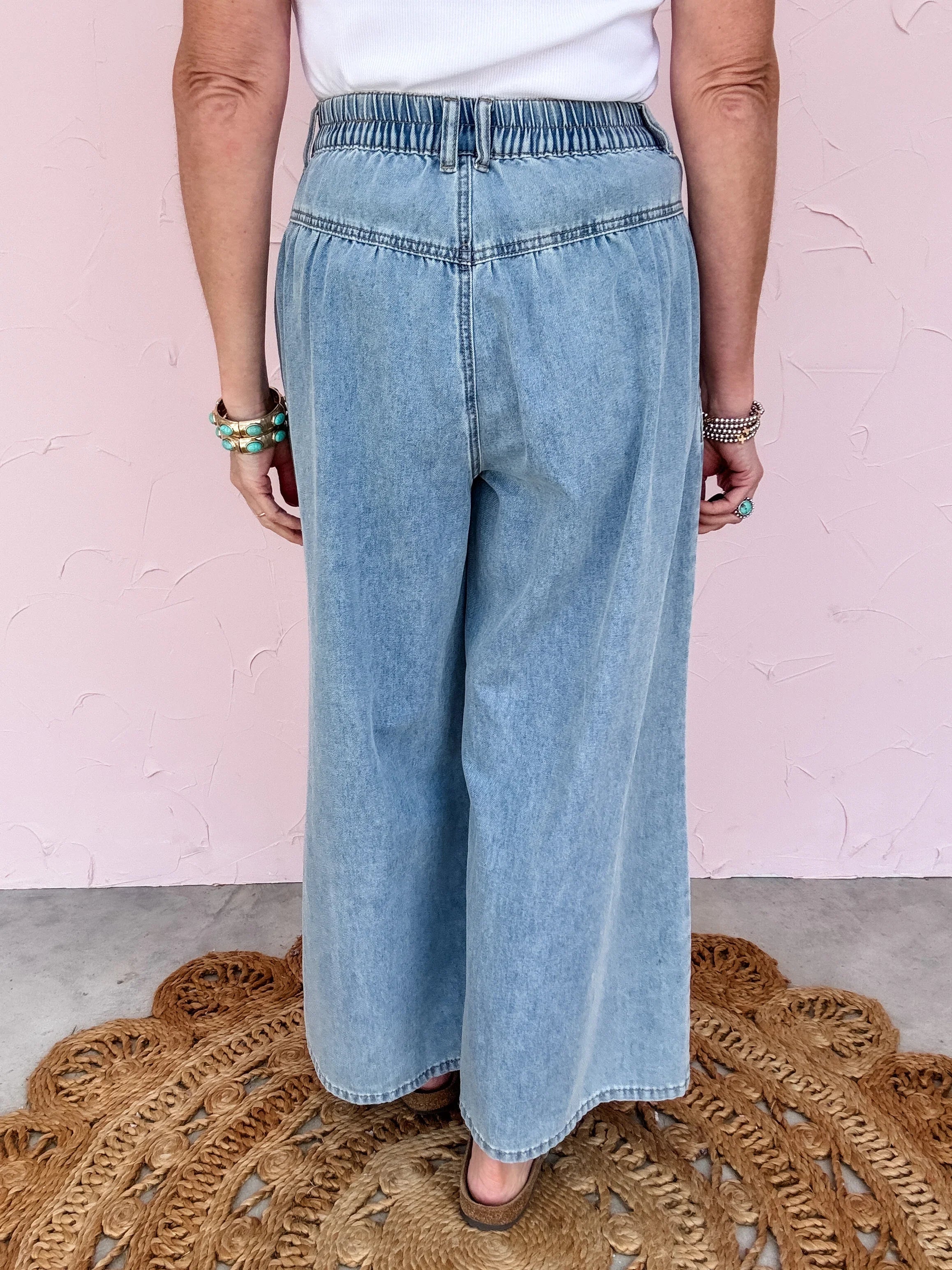 Day Trip Button Wide Leg - 50% OFF