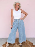 Day Trip Button Wide Leg - 50% OFF