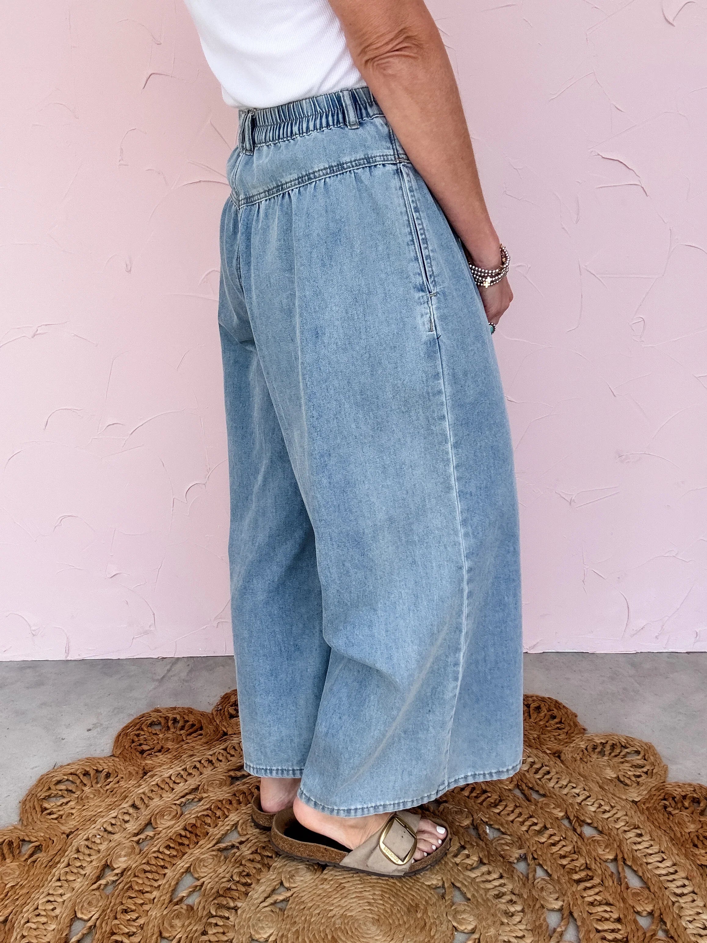 Day Trip Button Wide Leg - 50% OFF