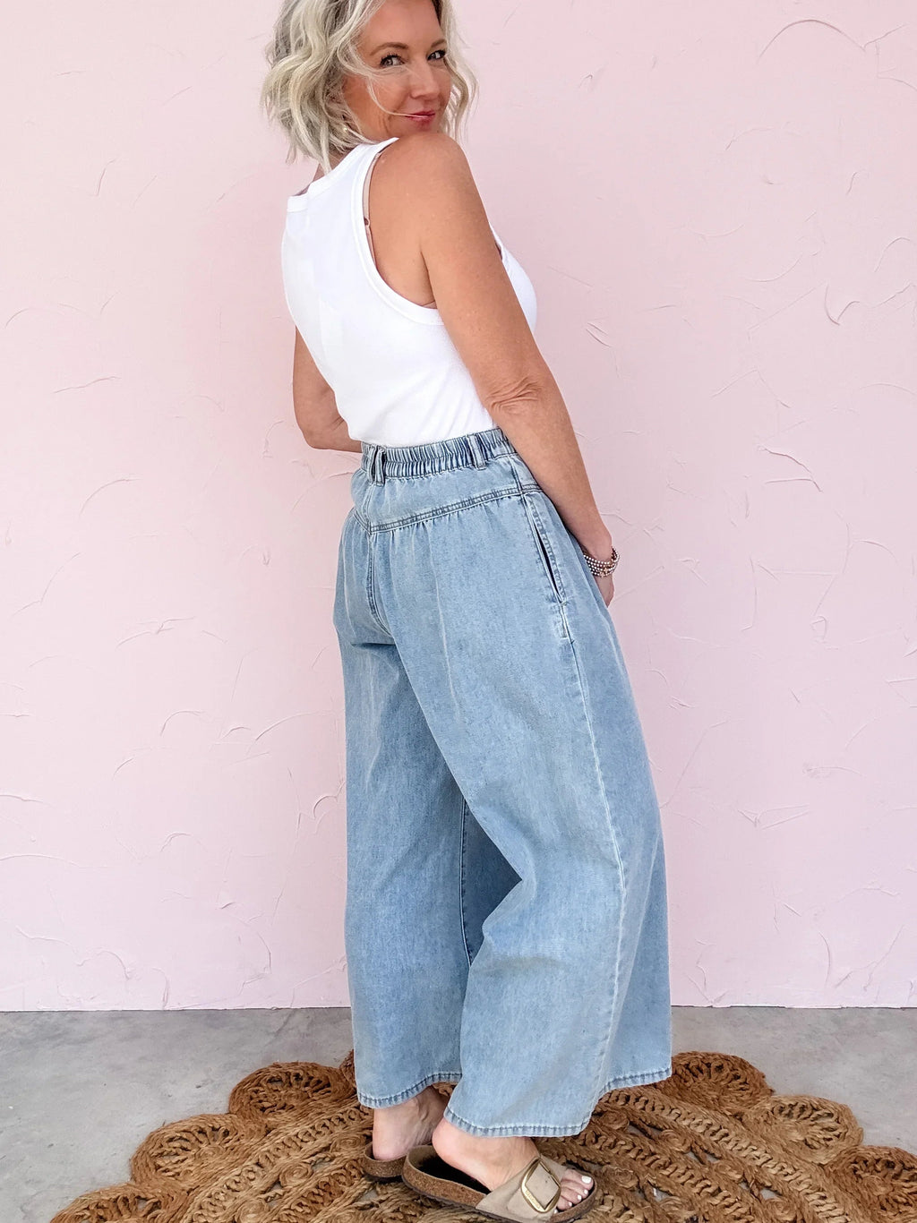 Day Trip Button Wide Leg - 50% OFF